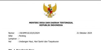 Surat undangan.