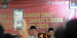 Pilkada Kabupaten Serang, Andika-Nanang Nomor Urut 1.