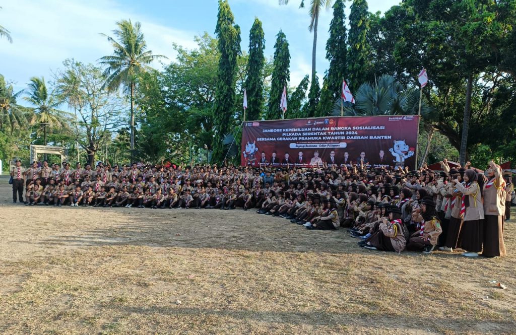 Sosialisasi Pilkada Serentak 2024, KPU dan Kwarda Banten Gelar Jambore Kepemiluan.