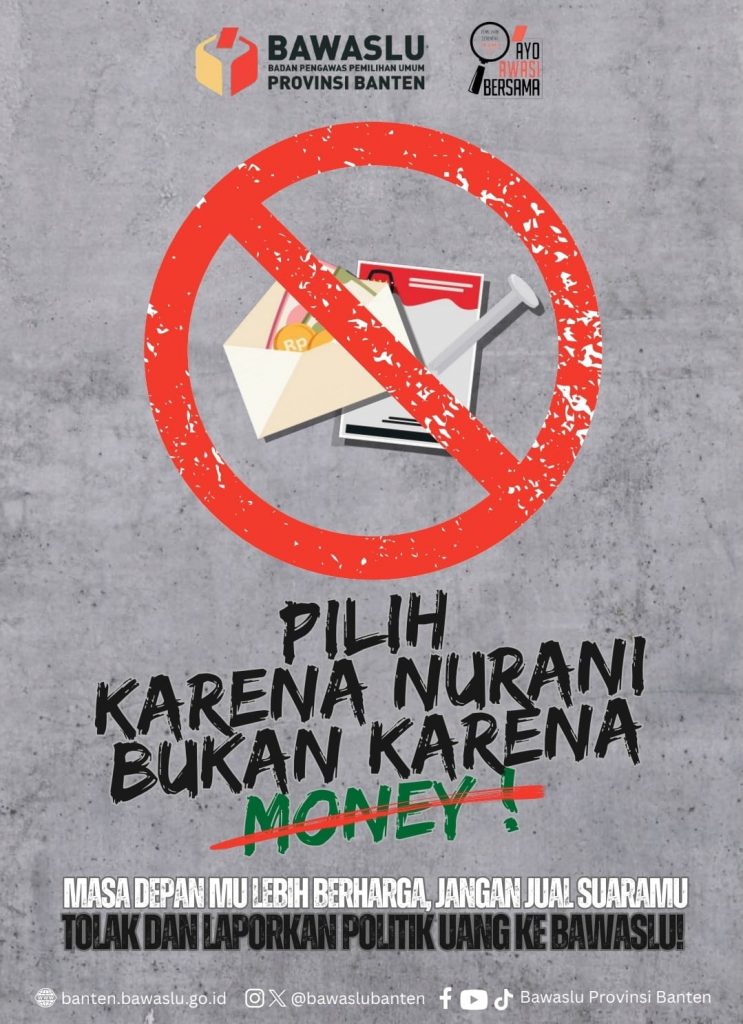 Bawaslu Banten Siaga Cegah Politik Uang
