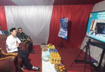 Wawalkot Serang Nur Agis, Ikuti Vicon Pengecekan Situasi Kamtibmas Malam Takbiran dul Fitri 2025.