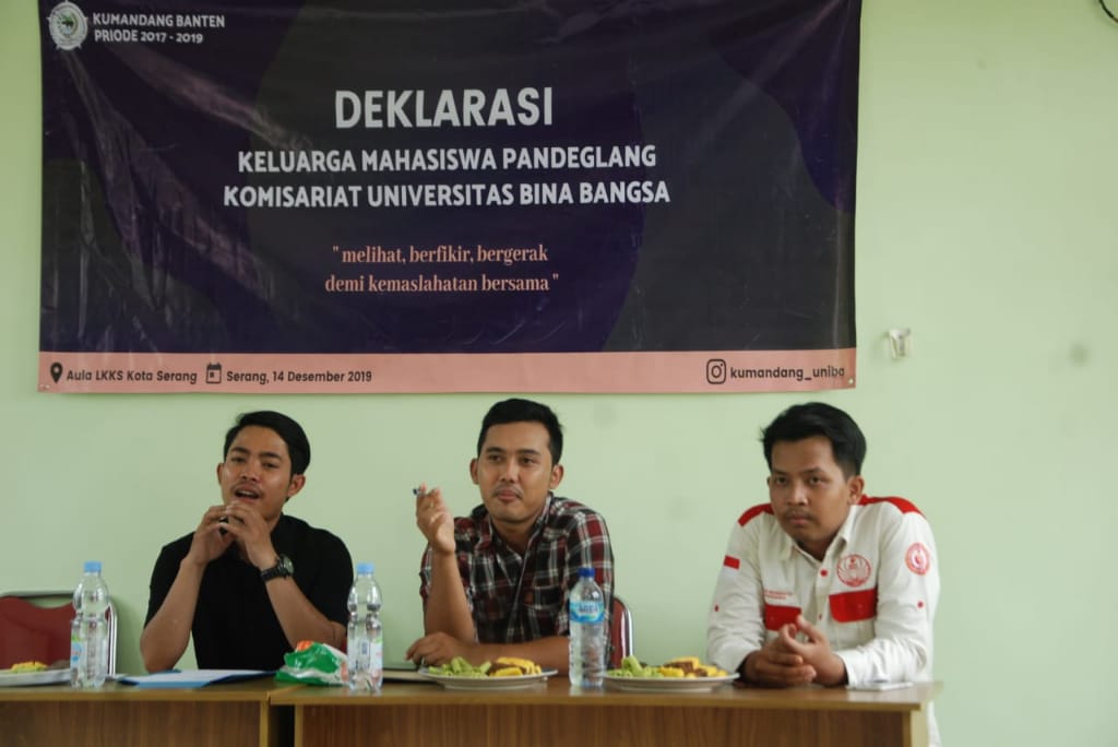 Kumandang Banten Deklarasikan Komisariat Universitas Bina Bangsa