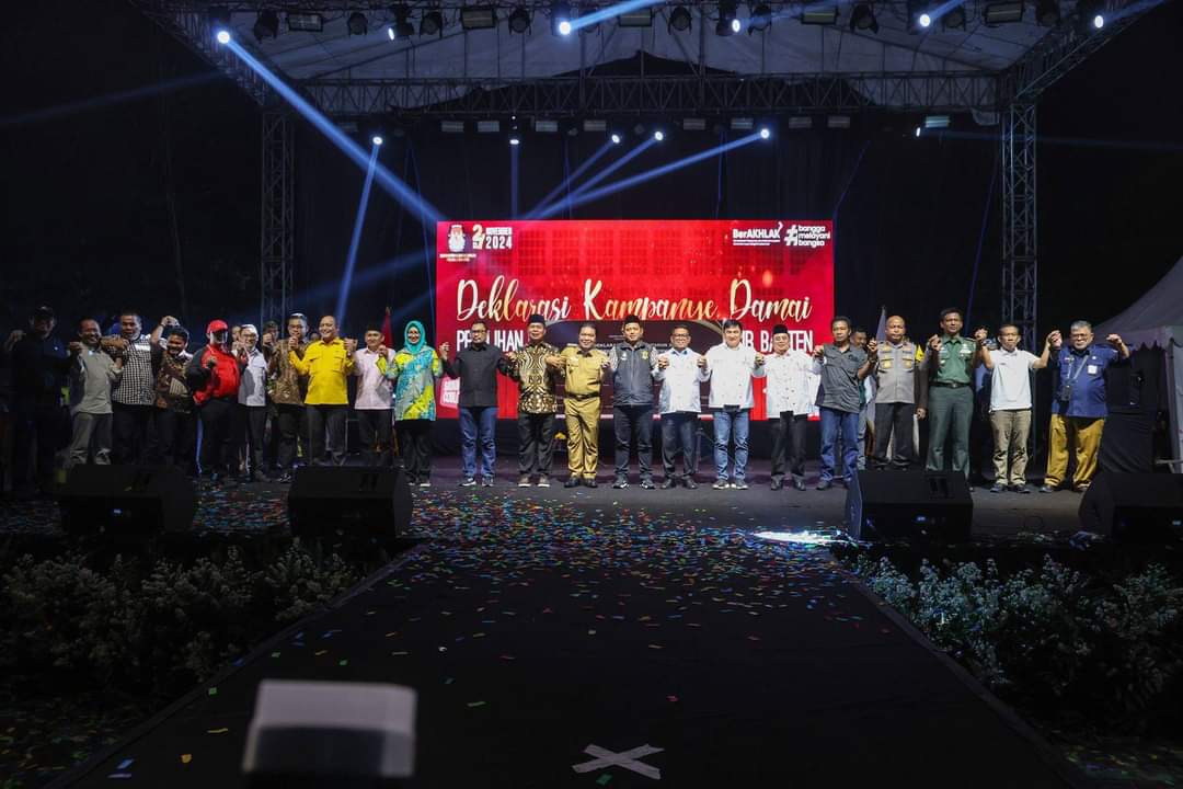 KPU Banten Gelar Kampanye Damai Cagub Cawagub Banten 2024