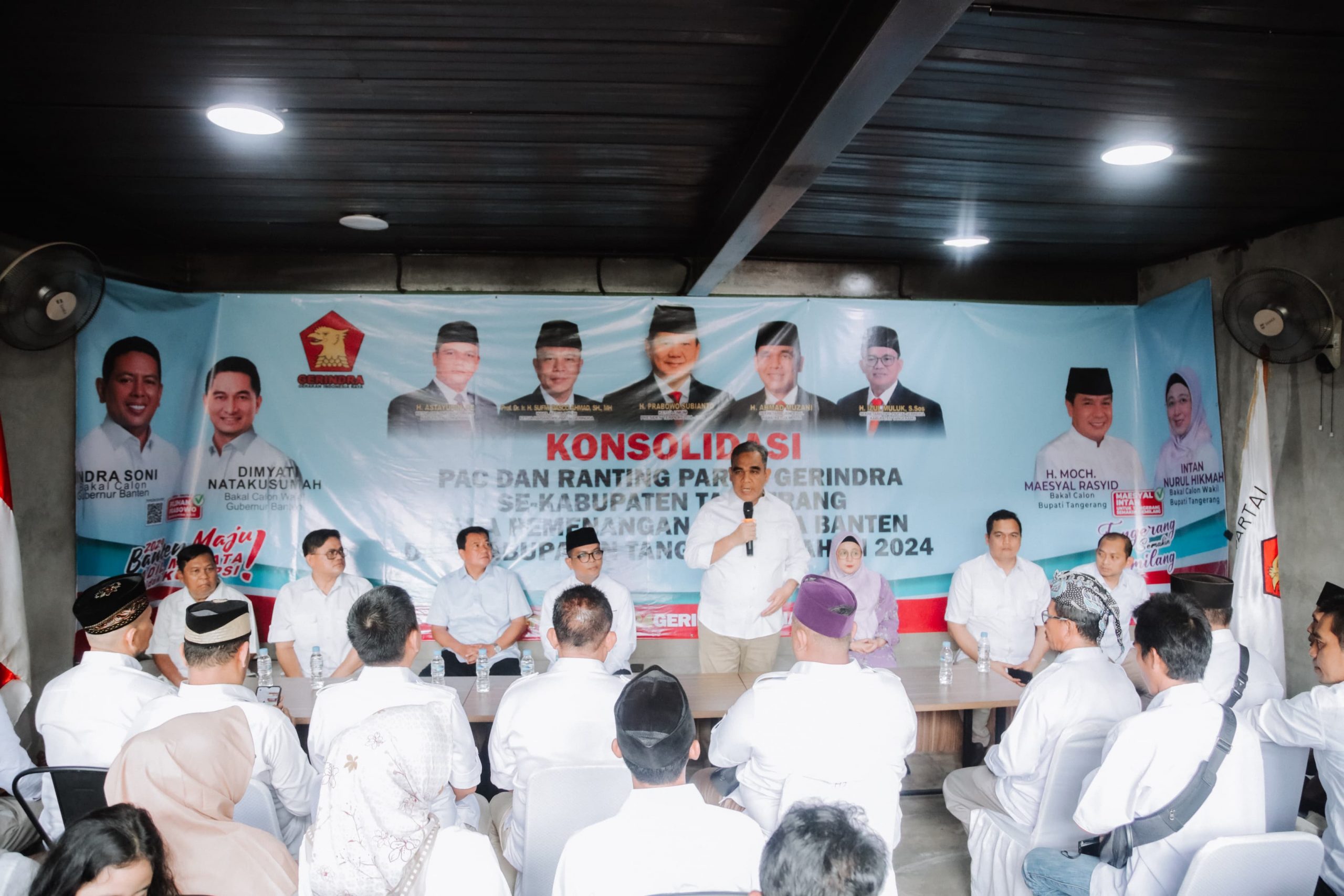 Solid Menangkan Andra Soni-Dimyati, Sekjend Gerindra Minta Kader Aktif Sosialisasikan Program Sekolah Gratis