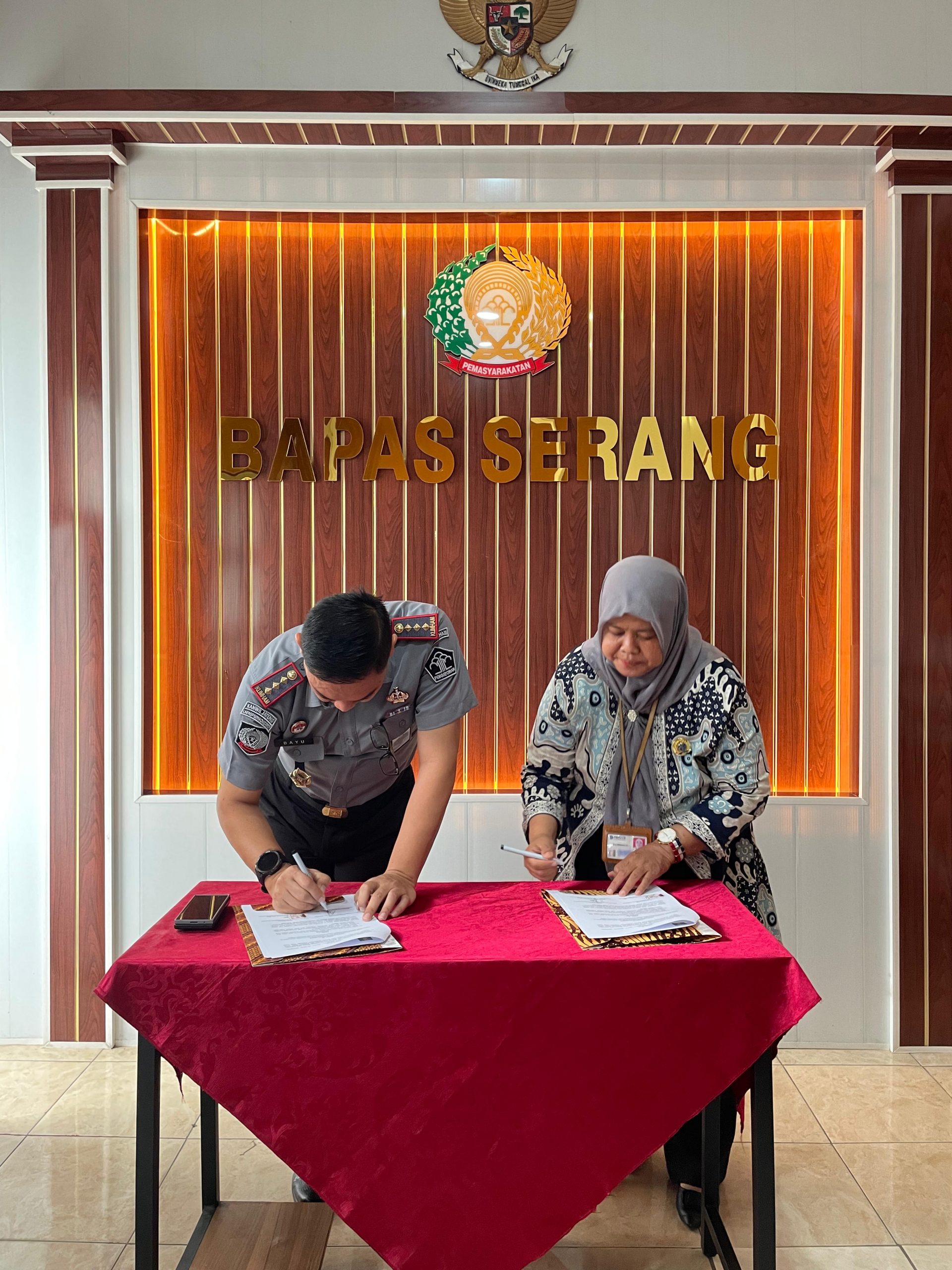 Peradi DPC Serang Teken MoU Dengan Balai Pemasyarakatan  Kelas I Serang