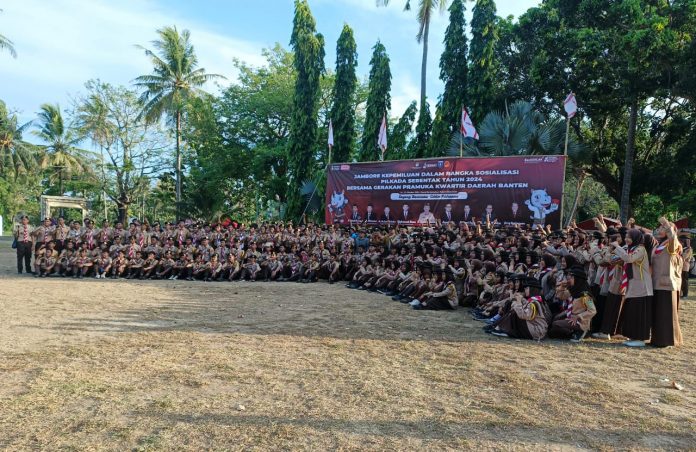 Sosialisasi Pilkada Serentak 2024, KPU dan Kwarda Banten Gelar Jambore Kepemiluan.