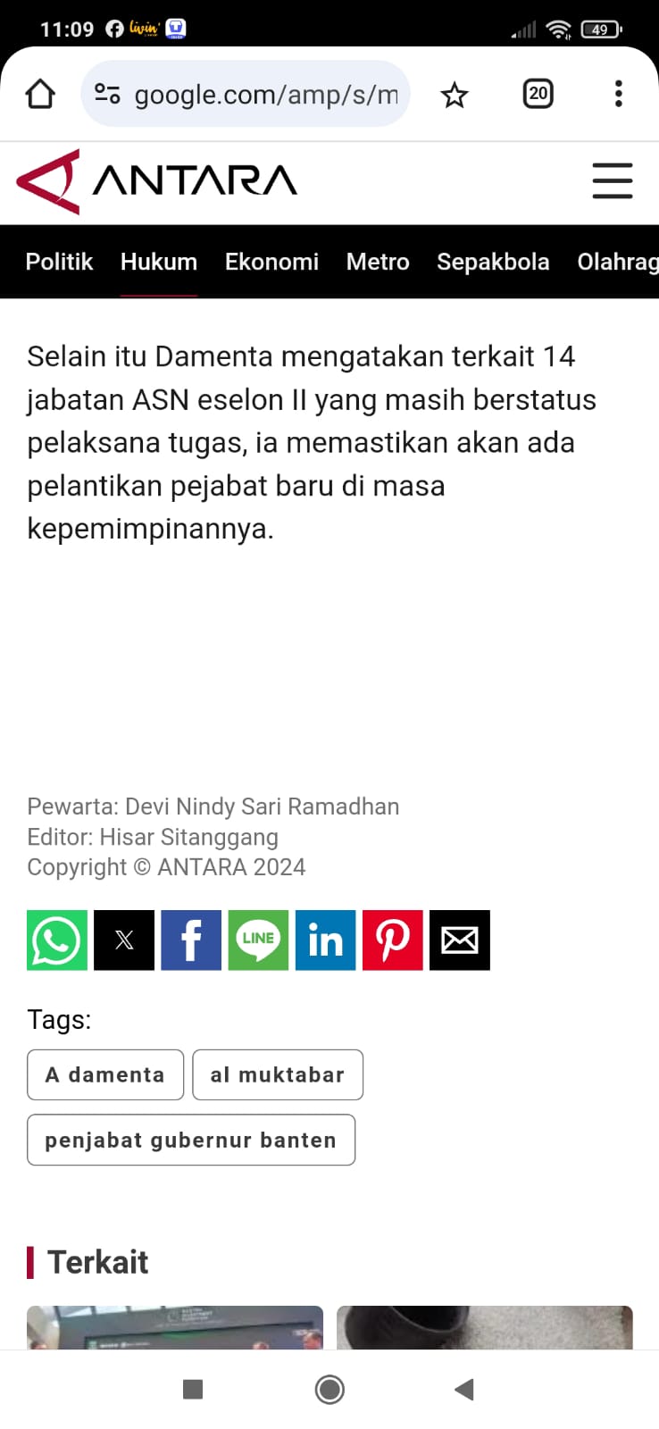 PJ Gubernur  Banten Ucok A Damenta Abaikan Ucapan Mendagri, Bakal Lantik 14 Eselon II