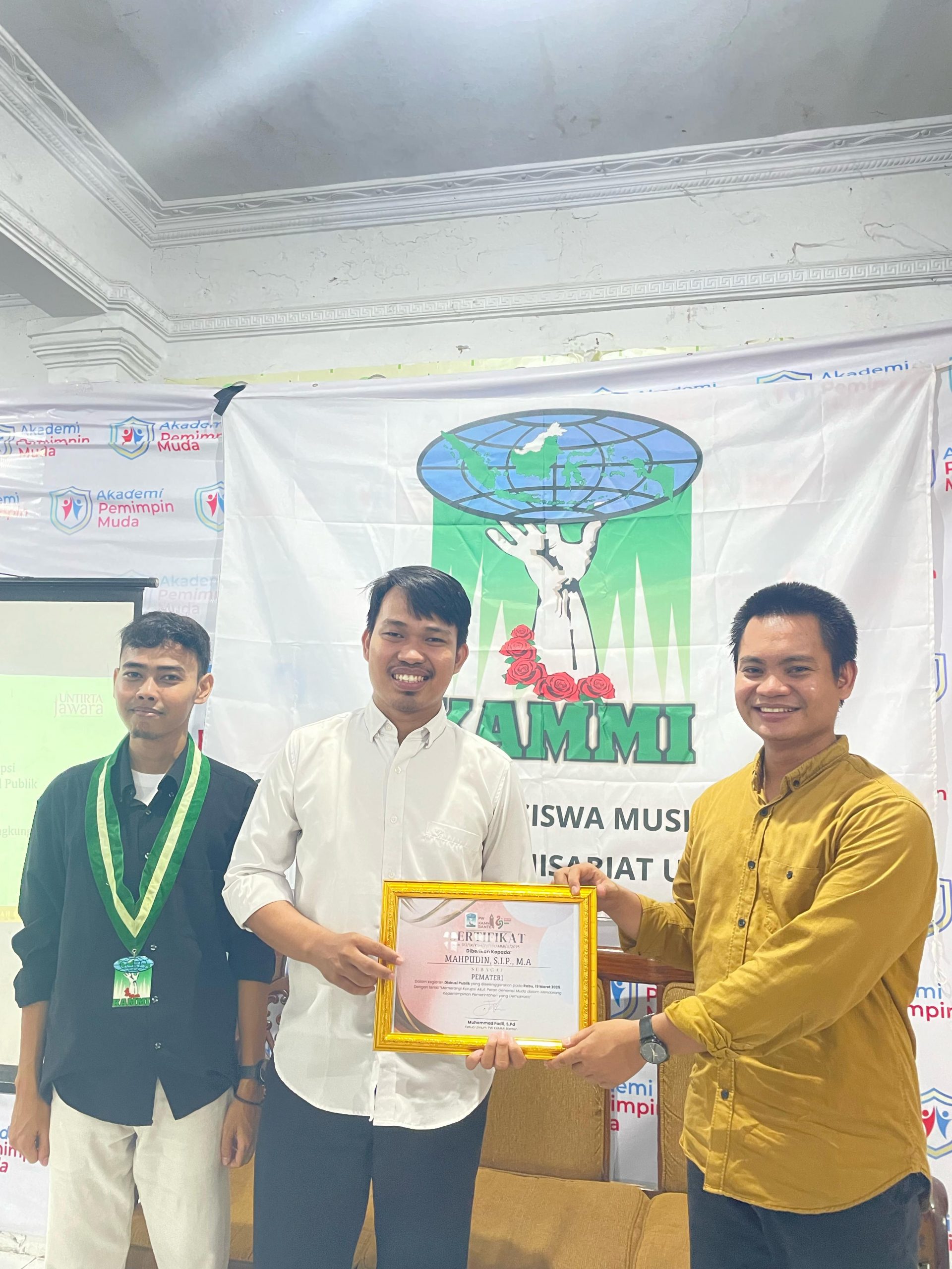 Diskusi Publik KAMMI Banten : Generasi Muda Harus Berperan Aktif dalam Mewujudkan Pemerintahan Demokratis dan Bebas Korupsi