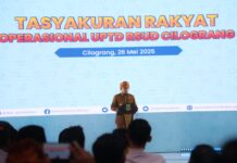 Gubernur Banten Andra Soni meresmikan RS Uwes Qorni Cilograng,Lebak.