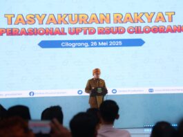 Gubernur Banten Andra Soni meresmikan RS Uwes Qorni Cilograng,Lebak.