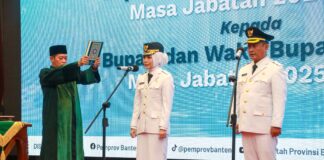 Resmi, Ratu Rachmatuzakiyah-Najib Hamas Jabat Bupati dan Wakil Bupati Serang 2025-2030.