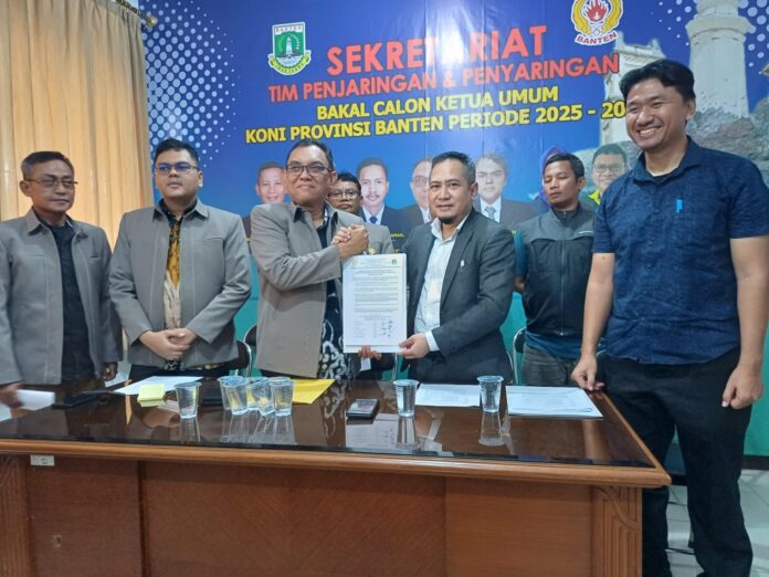 Agus Rasyid Ditetapkan TPP Sebagai Calon Tunggal Ketua Umum KONI Banten 2025- 2029.