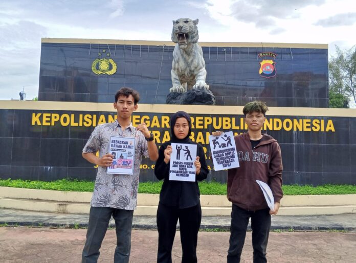 Mahasiswa Desak Aparat Hentikan Kriminalisasi Kepada Demonstran Agustus di Ciceri Kota Serang.
