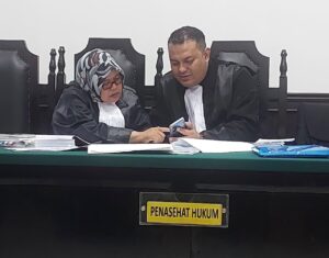 Pengacara Terdakwa Dugaan Pungli Kawasan Pancatama Kibin Kabupaten Serang.