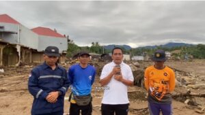 Relawan Bamten di Lokasi Bencana Sumbar.
