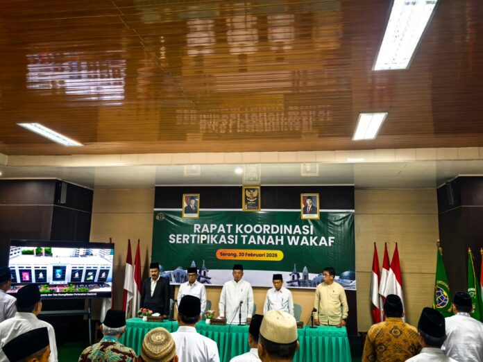 IMG-20260220-WA0038 Rektor UMT Hadiri Rapat Koordinasi Sertifikasi Tanah Wakaf se-Provinsi Banten.