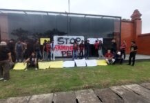 Peringatan HPN 2026 di Banten Diwarnai Aksi Unjurasa Puluhan Jurnalis Jurnalis Banten.