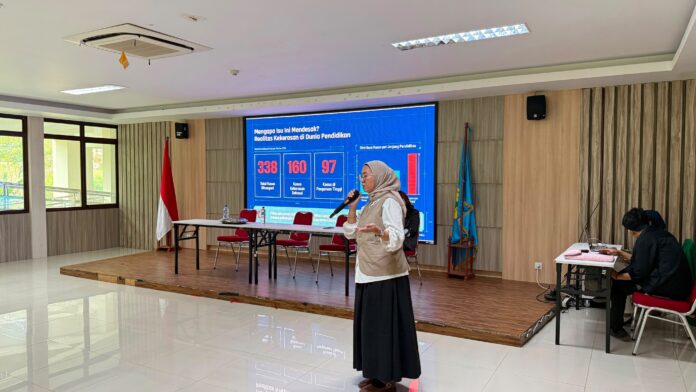 Suci Indah Lestari, kordinator BEM Banten Bersatu.