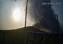 Status Gunung Anak Krakatau Kembali Naik Jadi Level III Siaga, Warga Diminta Jauhi Radius 5 KM Kondisi Erupsi Gunung Anak Krakatau. JUMAT (9/10/2026) sore.