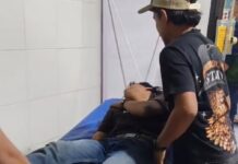 Demo HUT ke-500 Kabupaten Serang Ricuh, Wartawan Mengaku Dikeroyok Oknum Polisi, HP Diambil Salah satu korbn kerusuhan Demo HUT 500 Kabupaten Serang di RSDP.